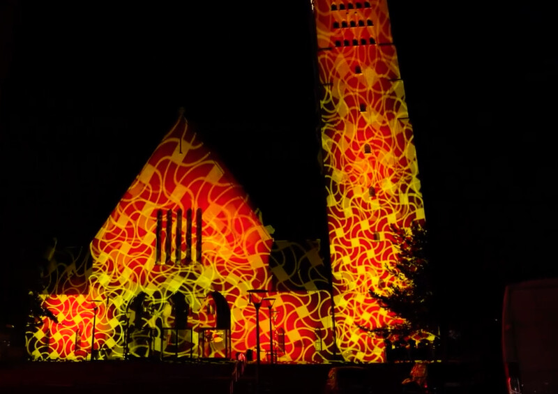 Rentek Creates Compelling Display On Sint Martinus Tower For Vurige Vijvers With CHAUVET Professional