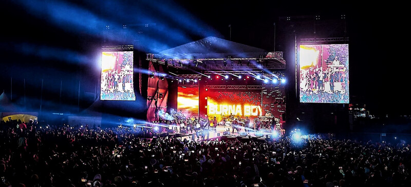 Events Evolution Connects Burna Boy To Crowd with CHAUVET Professional