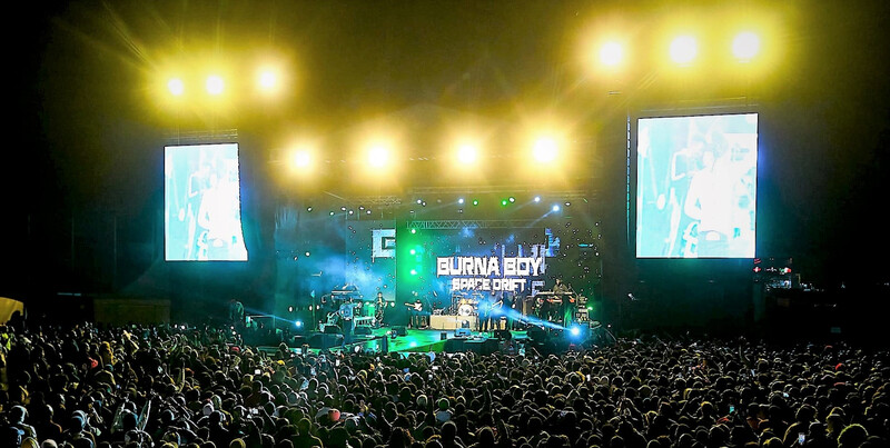 Events Evolution Connects Burna Boy To Crowd with CHAUVET Professional