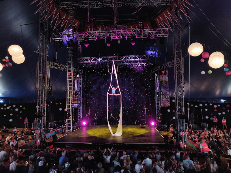  James Loudon Accents Glastonbury Circus with Help From Fineline and CHAUVET Professional