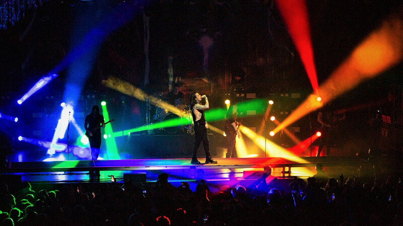 Dan Michie Gets Colorful for Falling in Reverse at Filmore with CHAUVET Professional